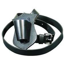 Single Leather Parade Carrying Belt (Black)