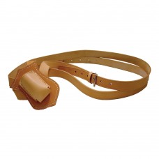 Double Strap Leather Parade Carrying Belt (Tan)