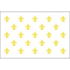 2x3' Nylon Fleur De Lis White (23) Flag 2x3' Nylon Fleur De Lis White (23) Flag