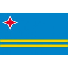 4x6" Hand Held Aruba Flag