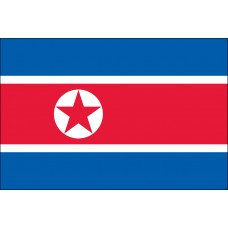 4x6" Hand Held North Korea Flag