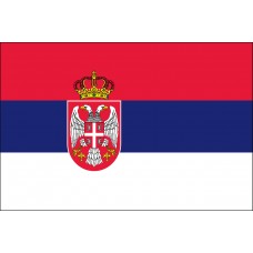 4x6" Hand Held Serbia Flag
