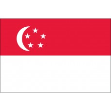 2x3' Nylon Singapore Flag