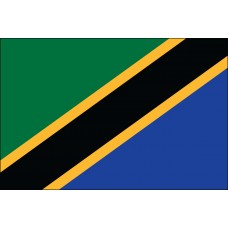 4x6" Hand Held Tanzania Flag