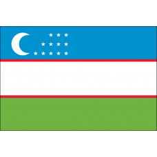 2x3' Nylon Uzbekistan Flag