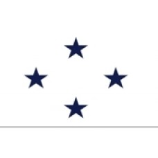 3x5' Nylon Admiral Officer (non-seagoing) Flag