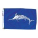 12x18" Nylon White Marlin Flag