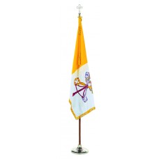 Indoor 4x6' Papal Flag Set