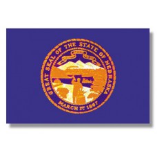 4x6" Hand Held Nebraska Flag