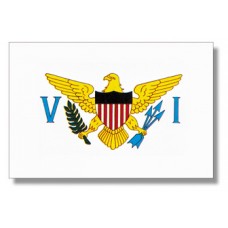 4x6" Hand Held Virgin Islands Flag
